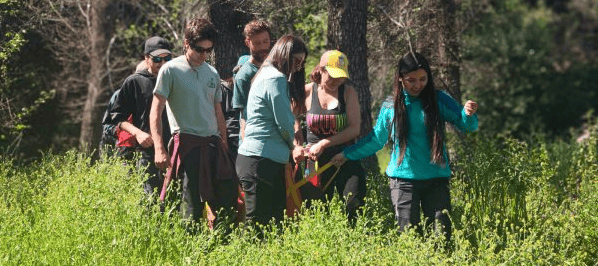 Monitores de Parque Cordillera en capacitación